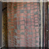 R69. Silver and pink contemporary rug.